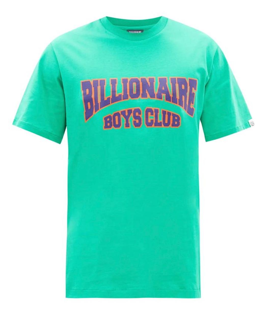BILLIONAIRE BOYS CLUB Зеленая хлопковая футболка, фото 1
