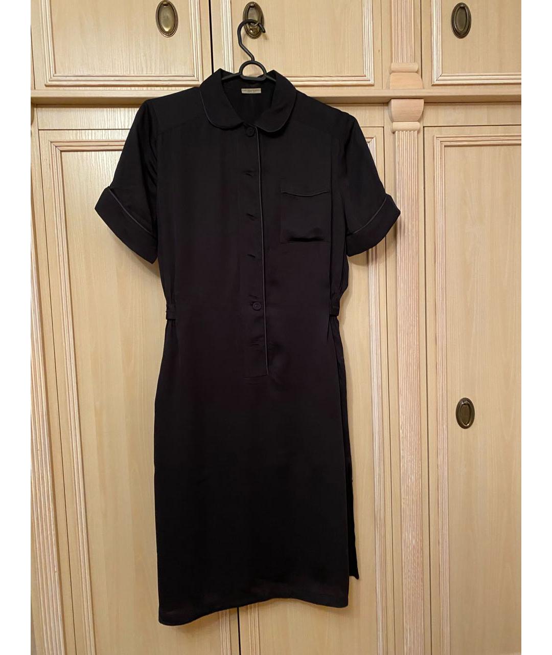 BOTTEGA VENETA Черное синтетическое повседневное платье, фото 6