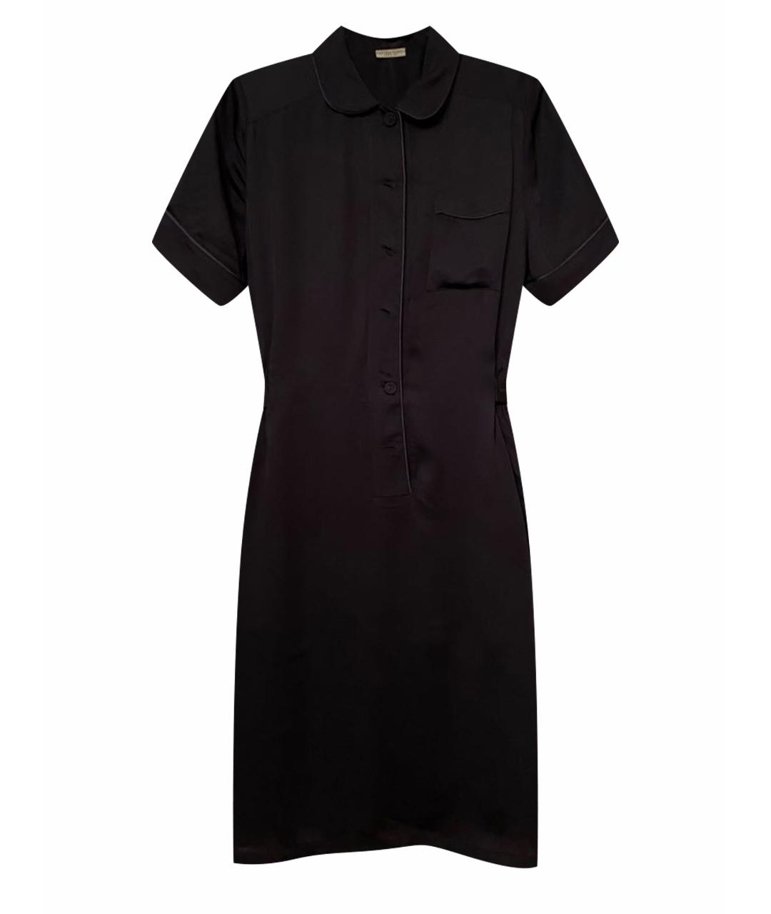 BOTTEGA VENETA Черное синтетическое повседневное платье, фото 1