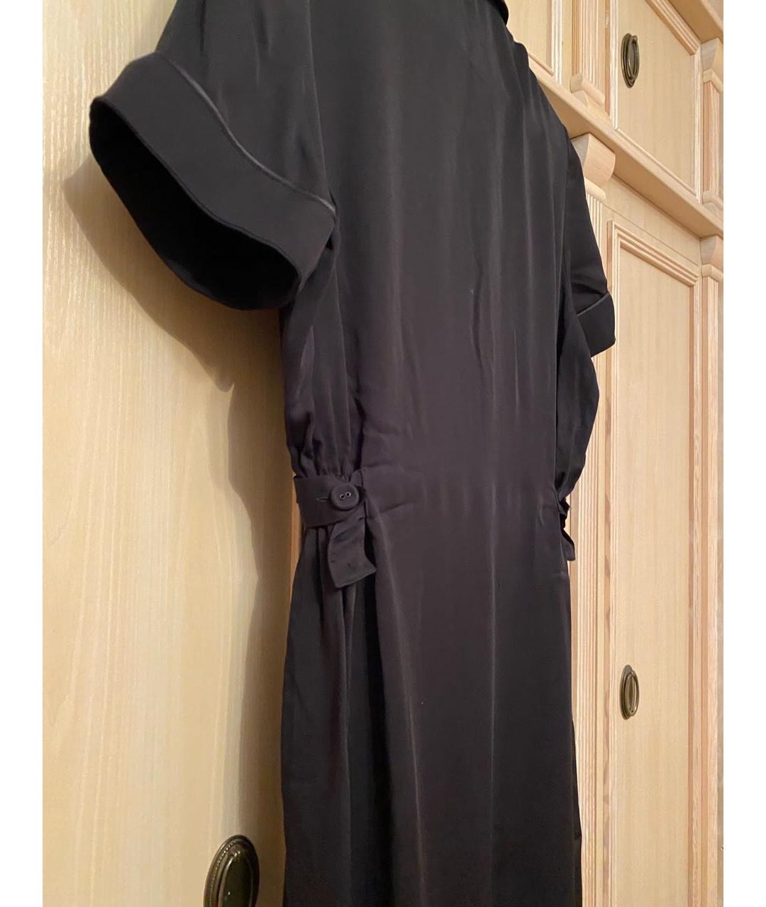 BOTTEGA VENETA Черное синтетическое повседневное платье, фото 2