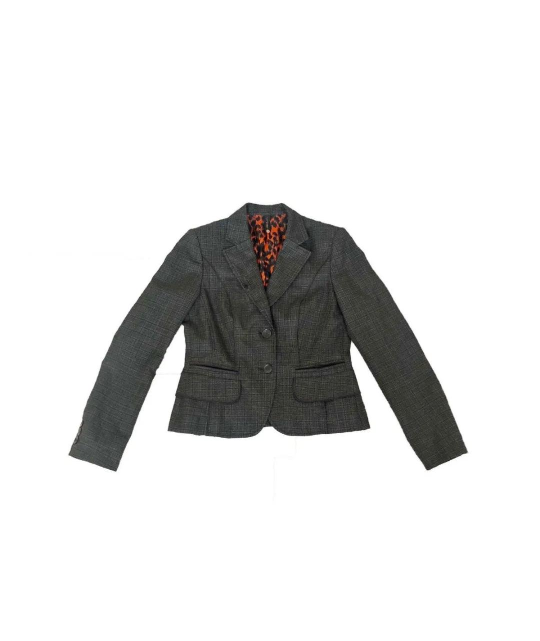 MARC CAIN Коричневый шерстяной жакет/пиджак, фото 1