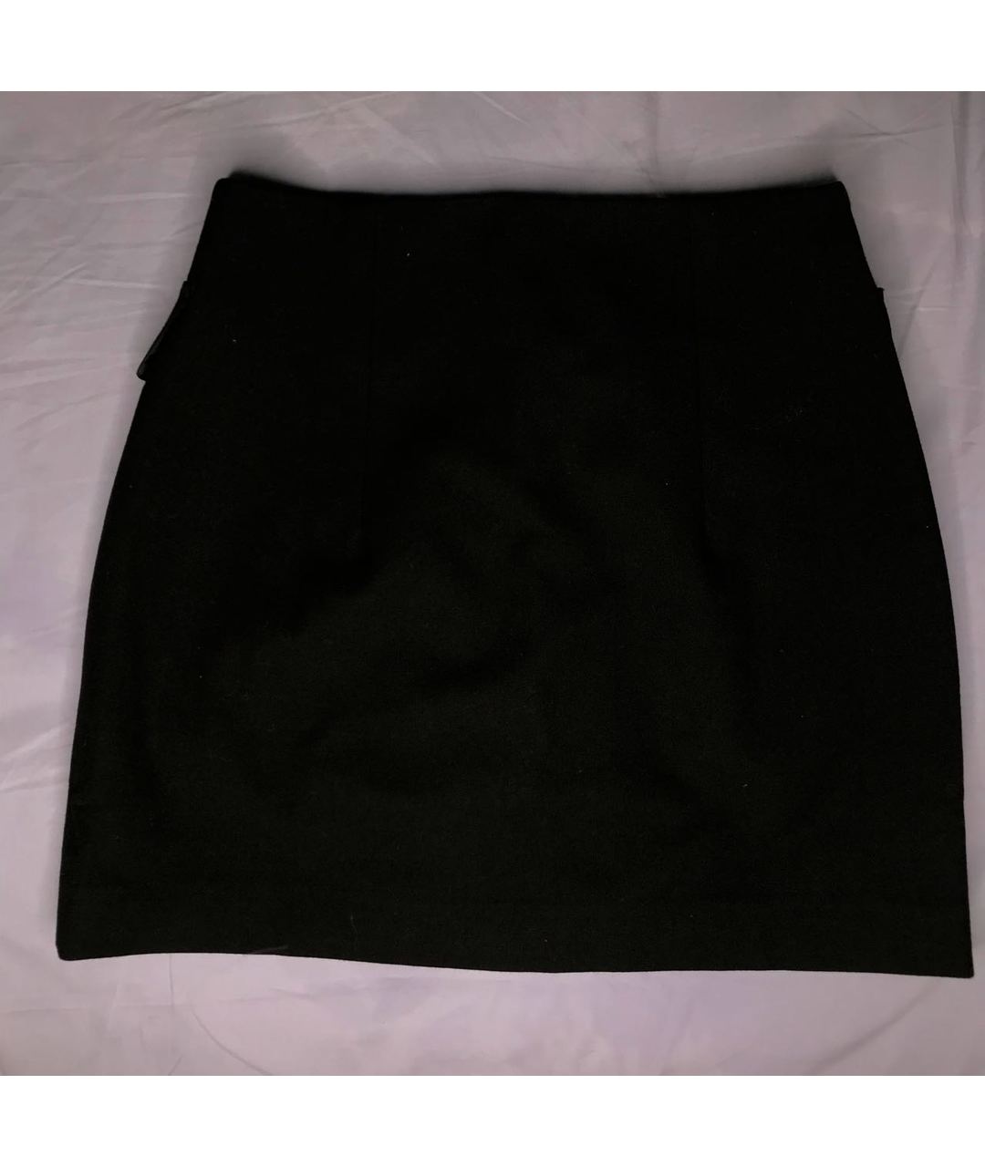 HERON PRESTON Черная полиэстеровая юбка мини, фото 2