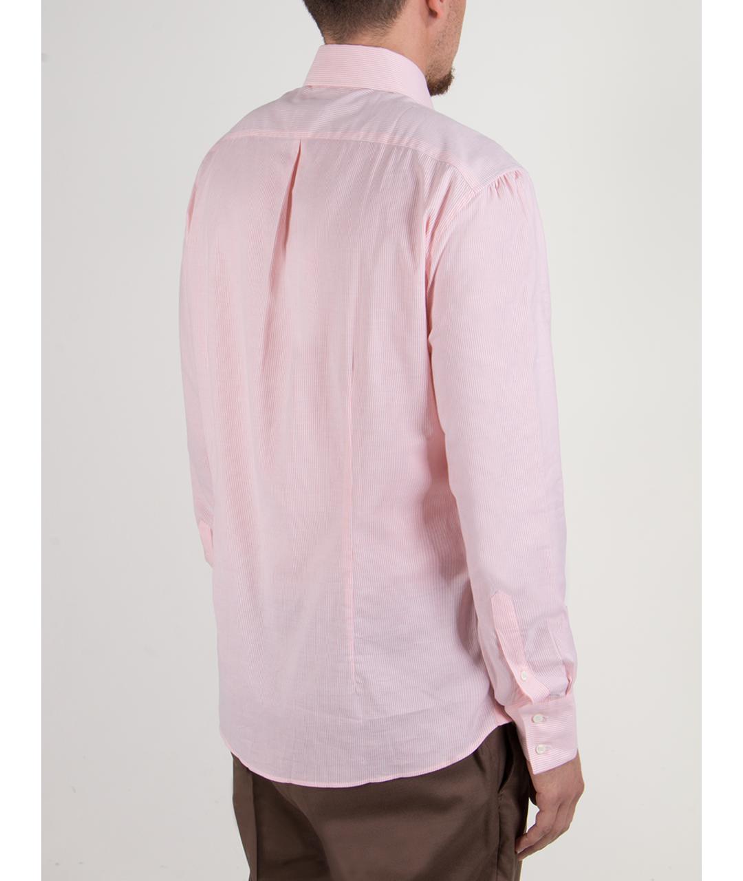 BRUNELLO CUCINELLI Розовая кэжуал рубашка, фото 3