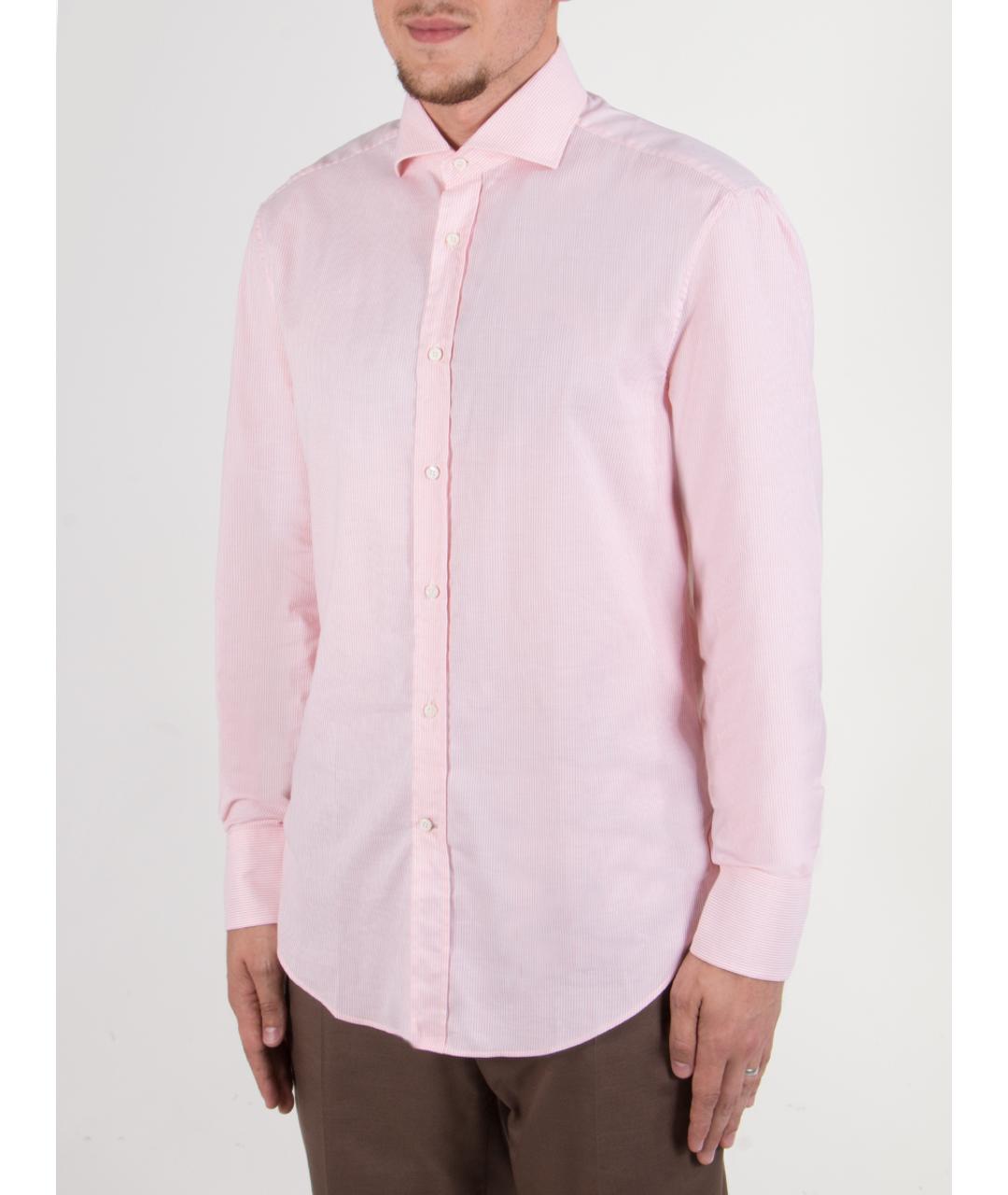 BRUNELLO CUCINELLI Розовая кэжуал рубашка, фото 2