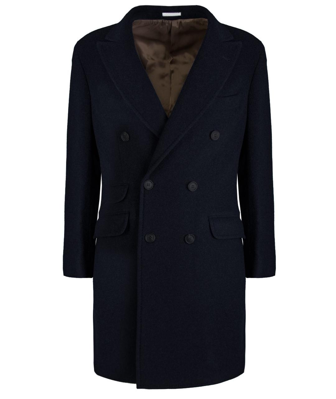 BRUNELLO CUCINELLI Синее пальто, фото 1
