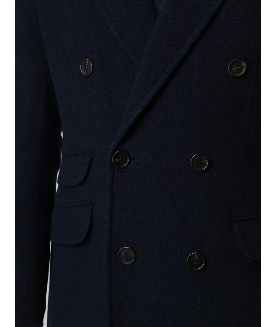 BRUNELLO CUCINELLI Синее пальто, фото 5