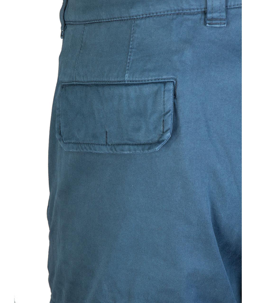 BRUNELLO CUCINELLI Синие повседневные брюки, фото 3