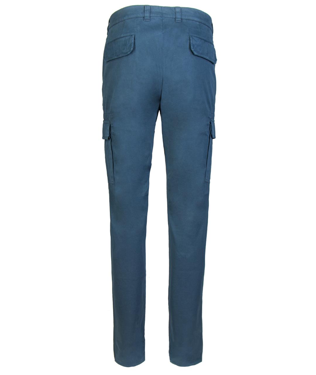 BRUNELLO CUCINELLI Синие повседневные брюки, фото 2