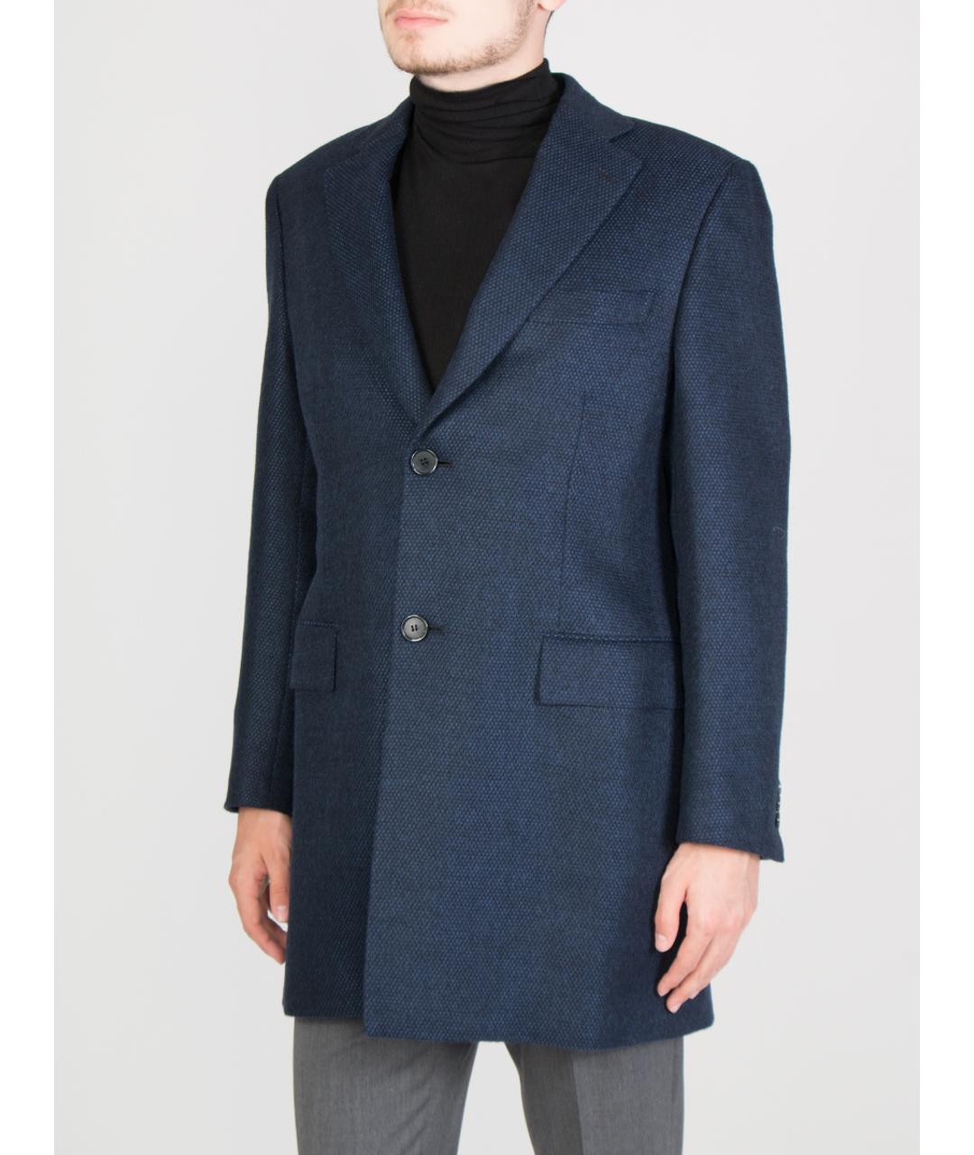 BRIONI Синее пальто, фото 4