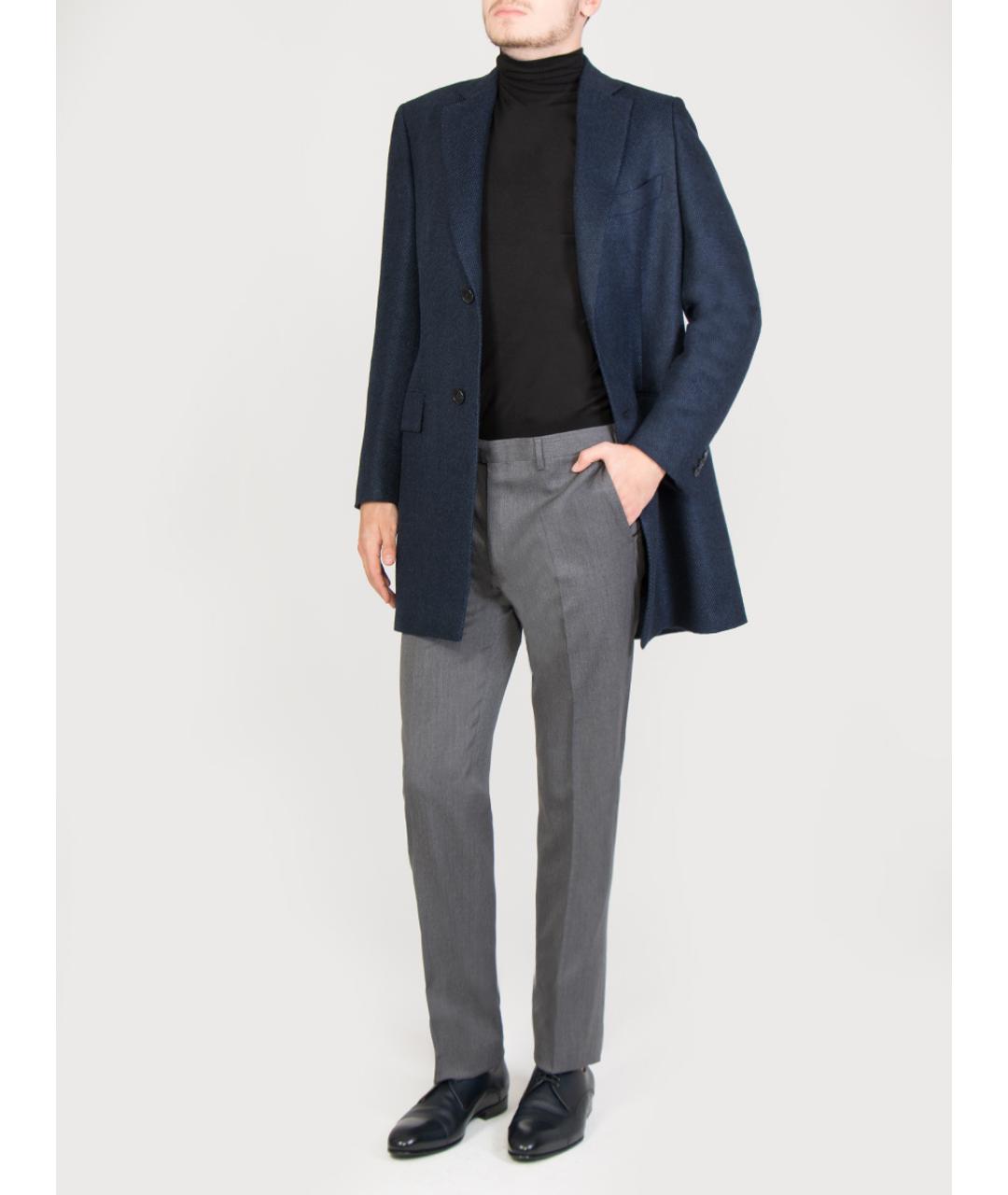 BRIONI Синее пальто, фото 2