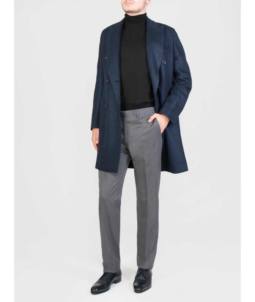 BRIONI Синее пальто, фото 2