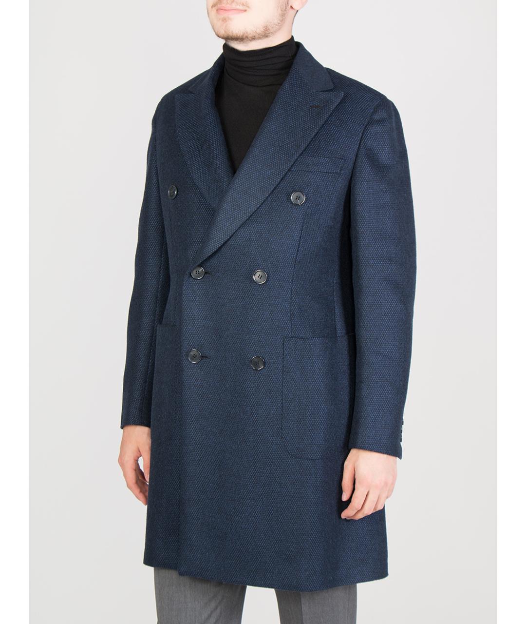 BRIONI Синее пальто, фото 4