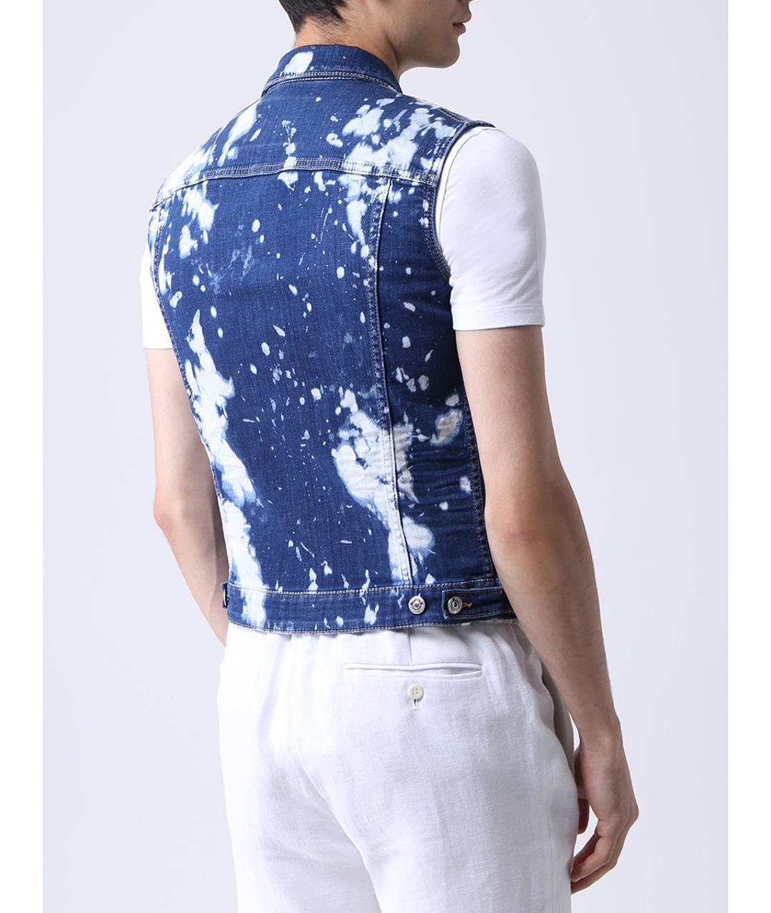 DSQUARED2 Синий жилет, фото 3