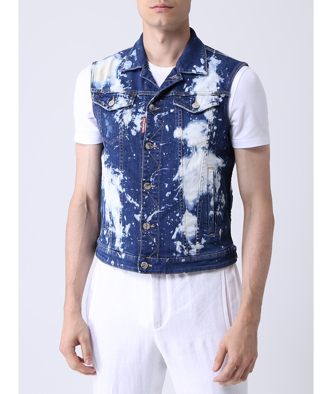 DSQUARED2 Синий жилет, фото 2