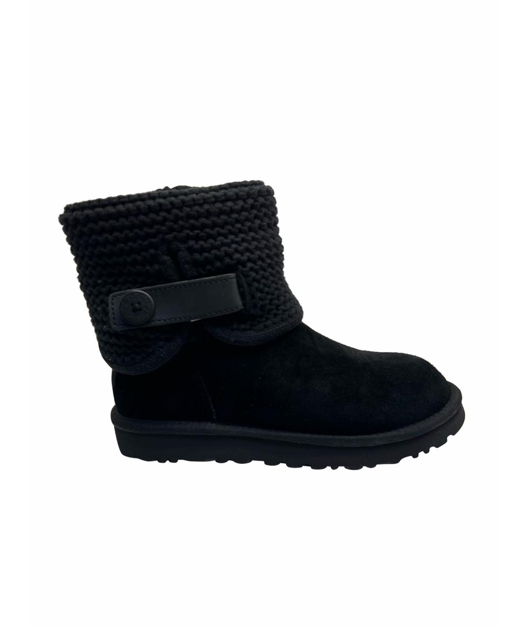 UGG AUSTRALIA Черные замшевые полусапоги, фото 1