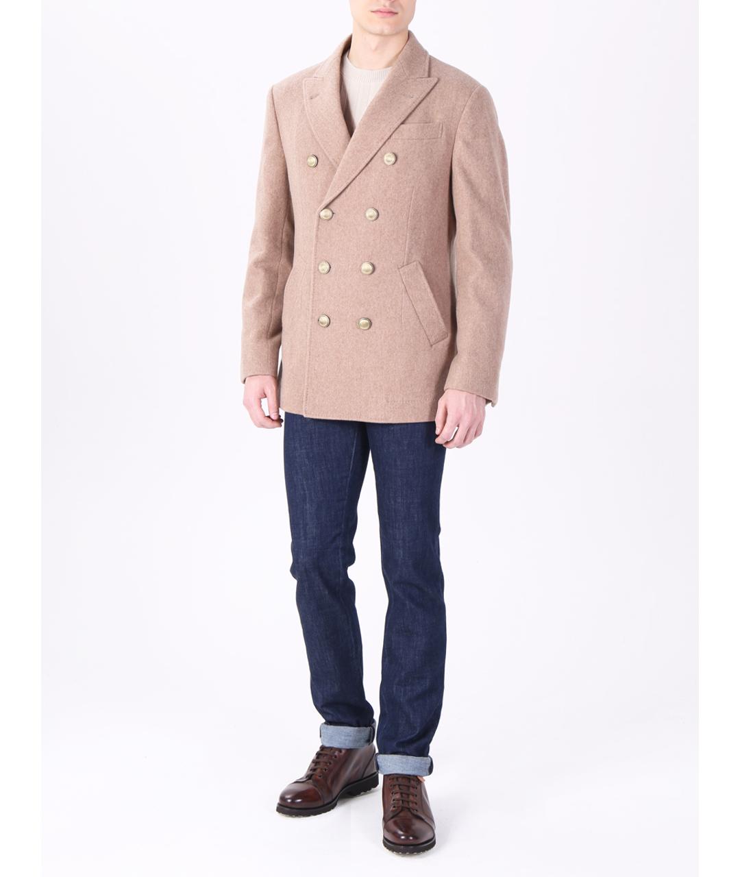 BRUNELLO CUCINELLI Бежевое пальто, фото 2