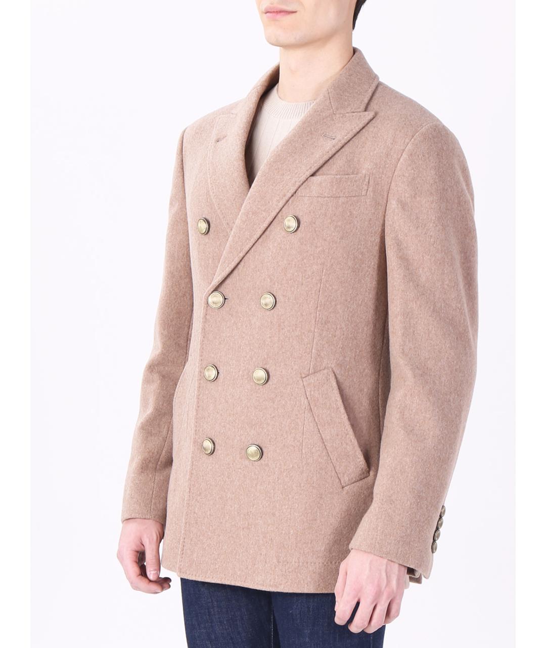 BRUNELLO CUCINELLI Бежевое пальто, фото 4