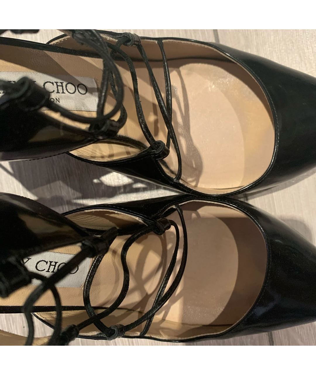 JIMMY CHOO Черные кожаные туфли, фото 7