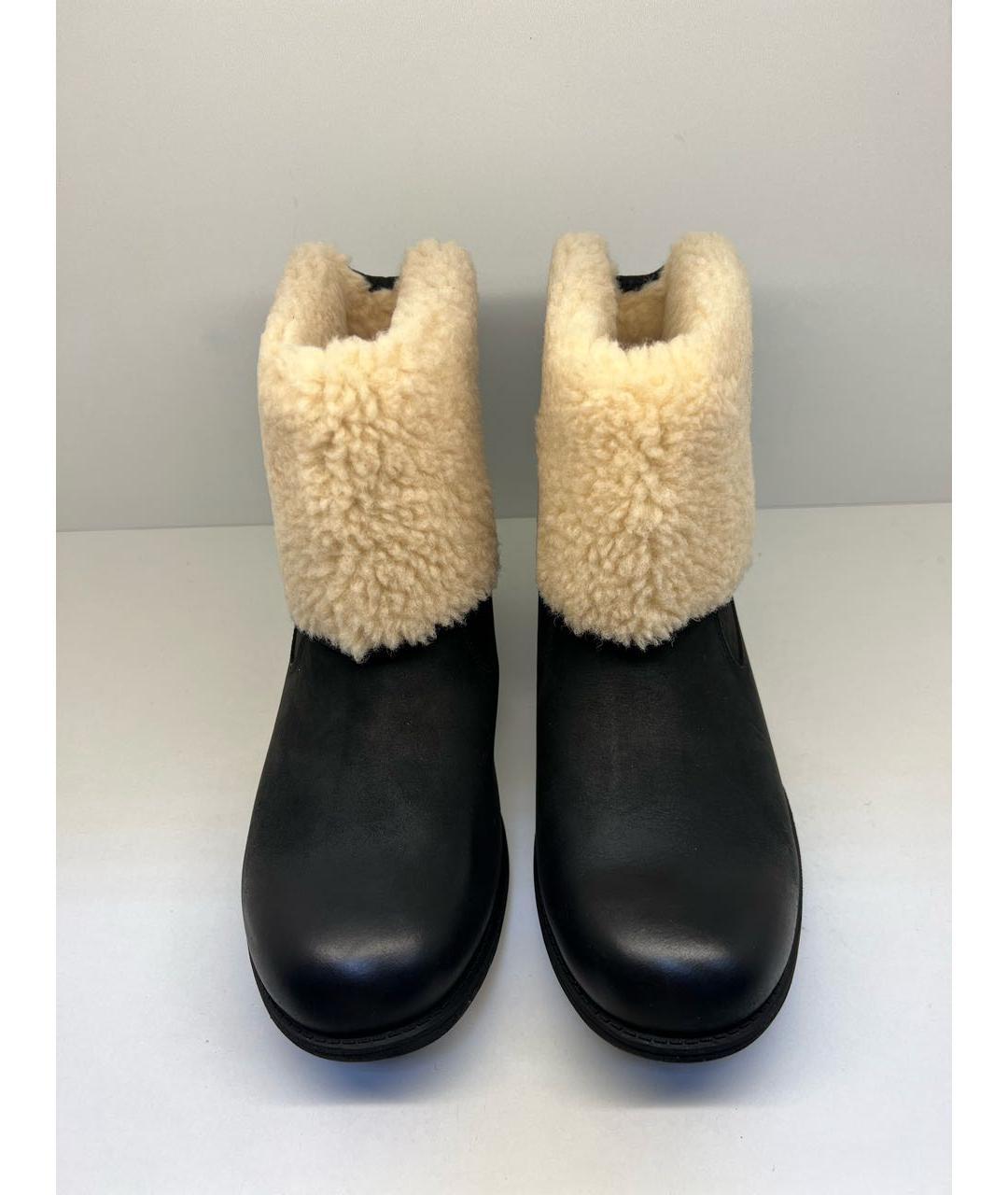 UGG AUSTRALIA Черные нубуковые ботинки, фото 2