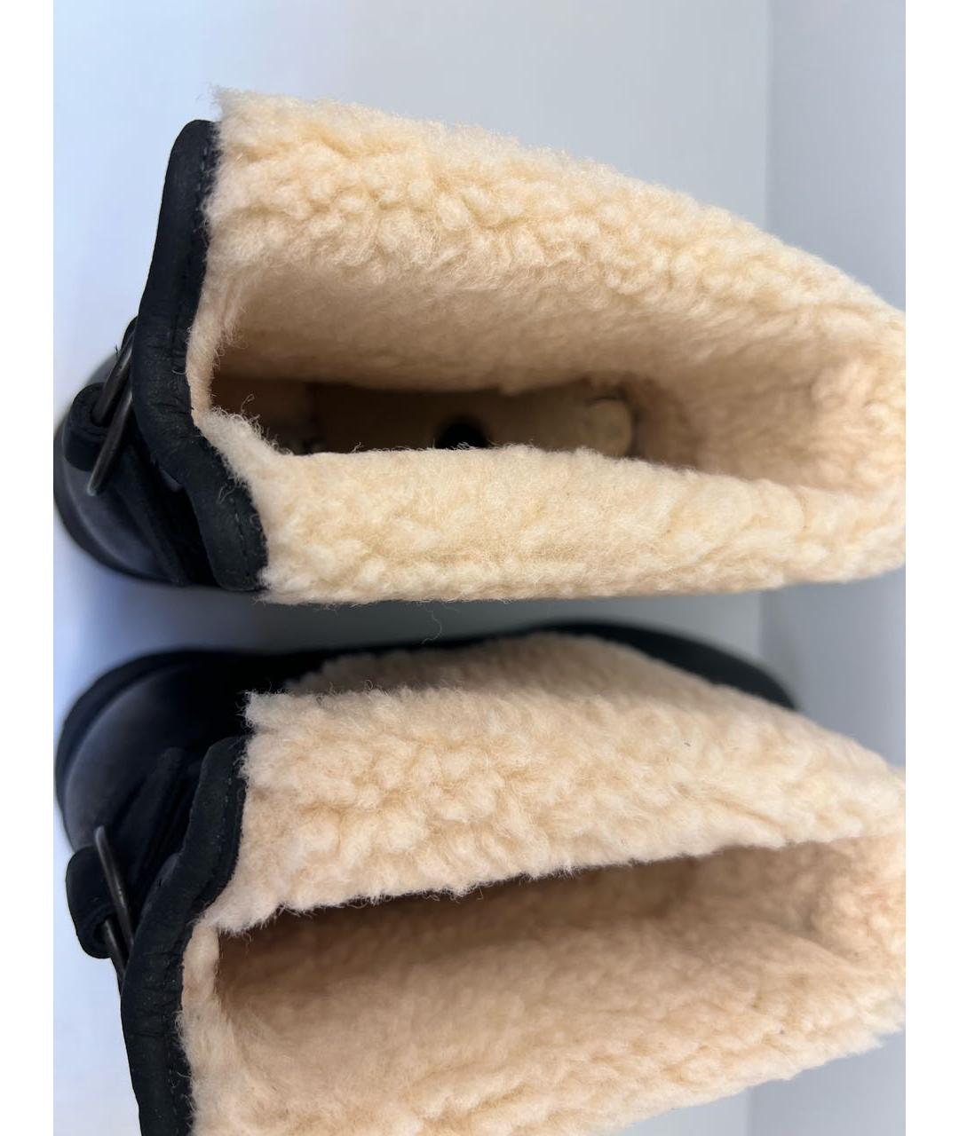 UGG AUSTRALIA Черные нубуковые ботинки, фото 3