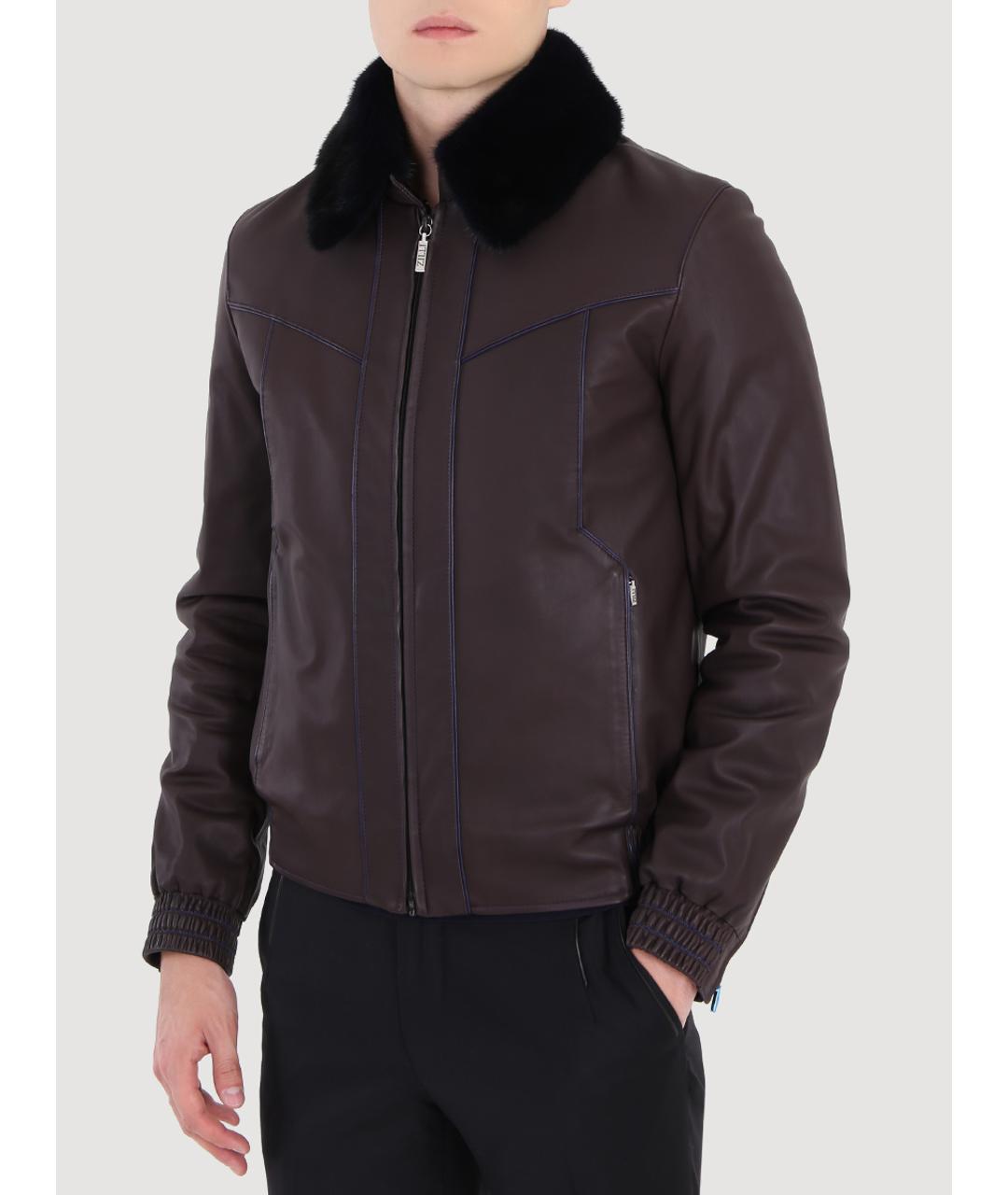 ZILLI Коричневая куртка, фото 5