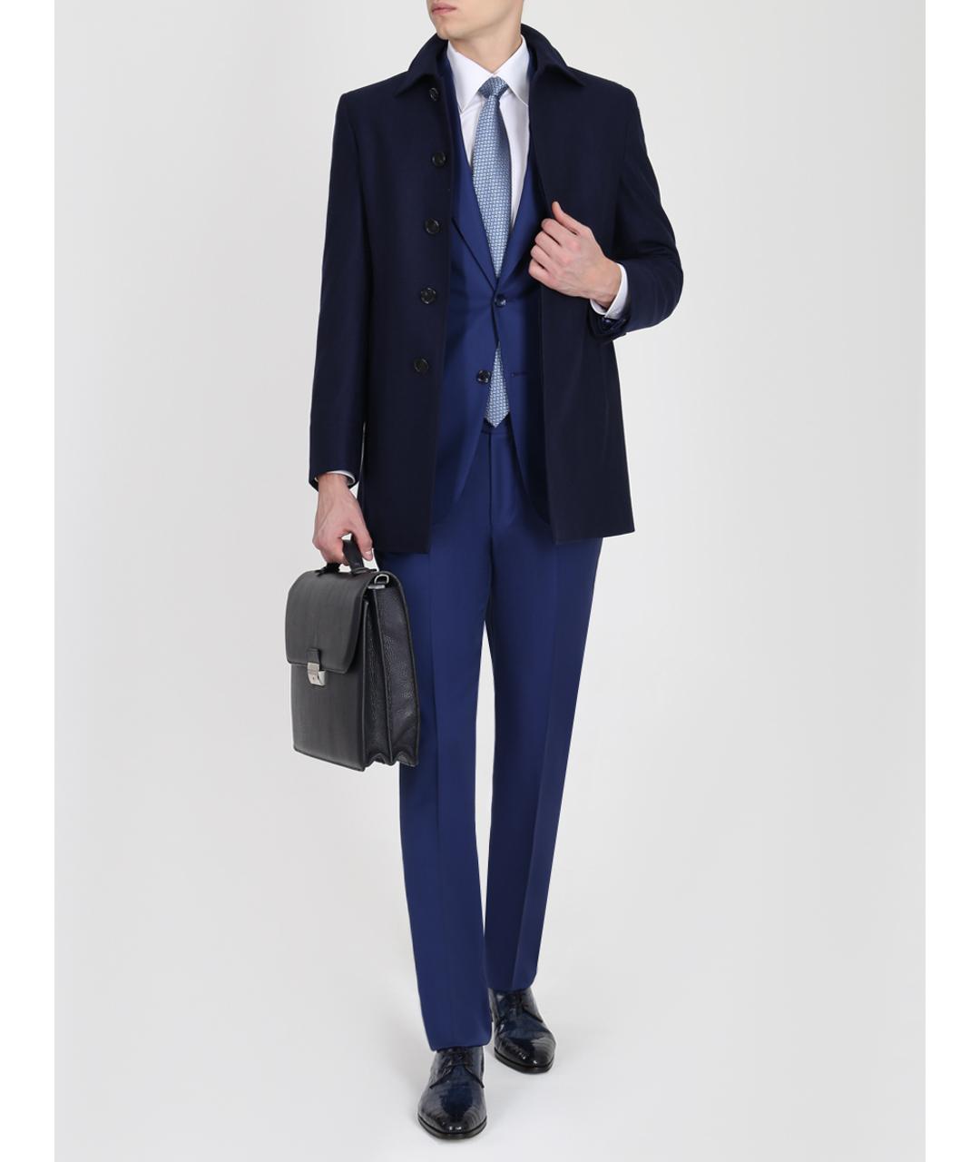 BRIONI Синее пальто, фото 2