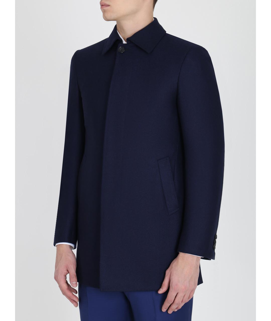 BRIONI Синее пальто, фото 4