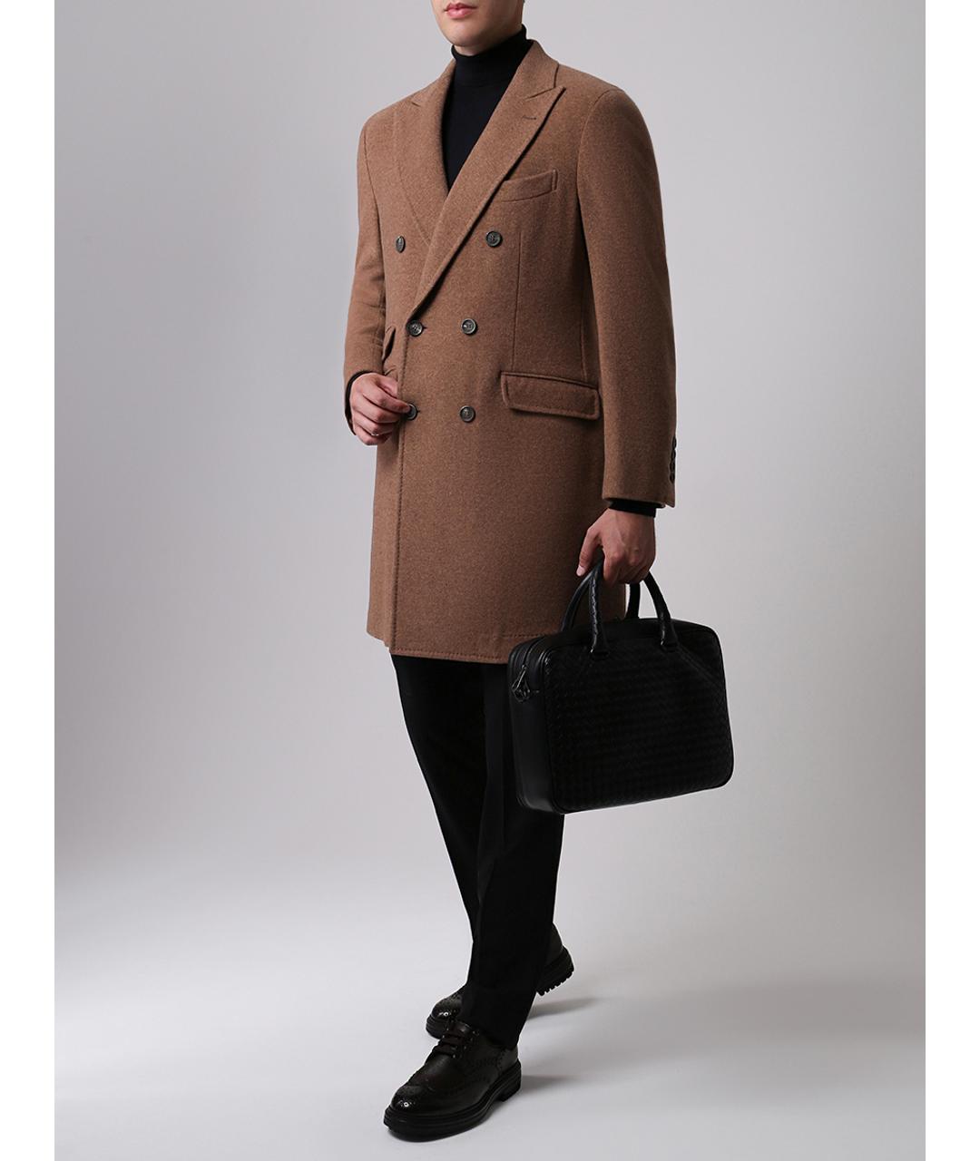 BRUNELLO CUCINELLI Коричневое пальто, фото 2