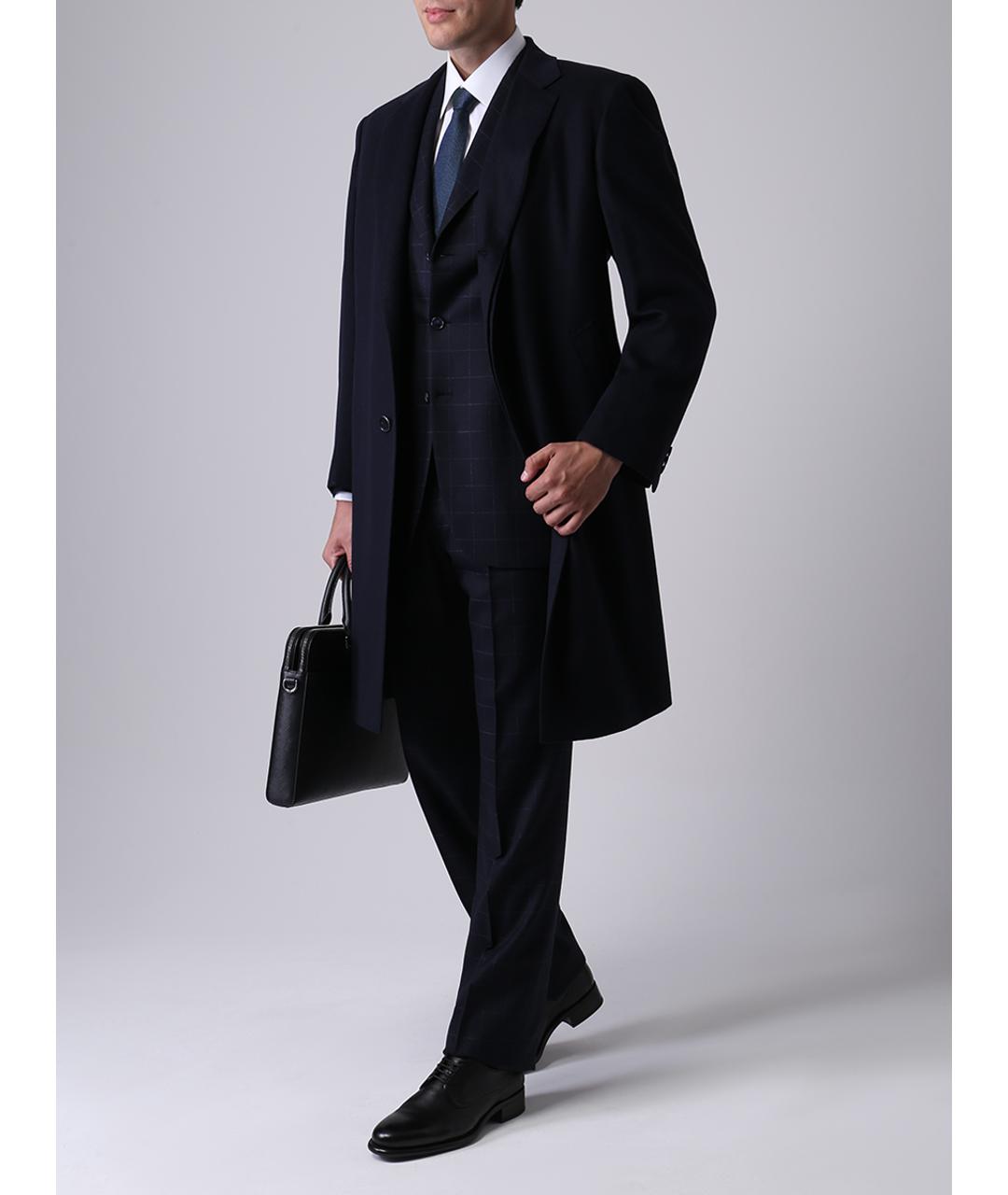 BRIONI Синее пальто, фото 2