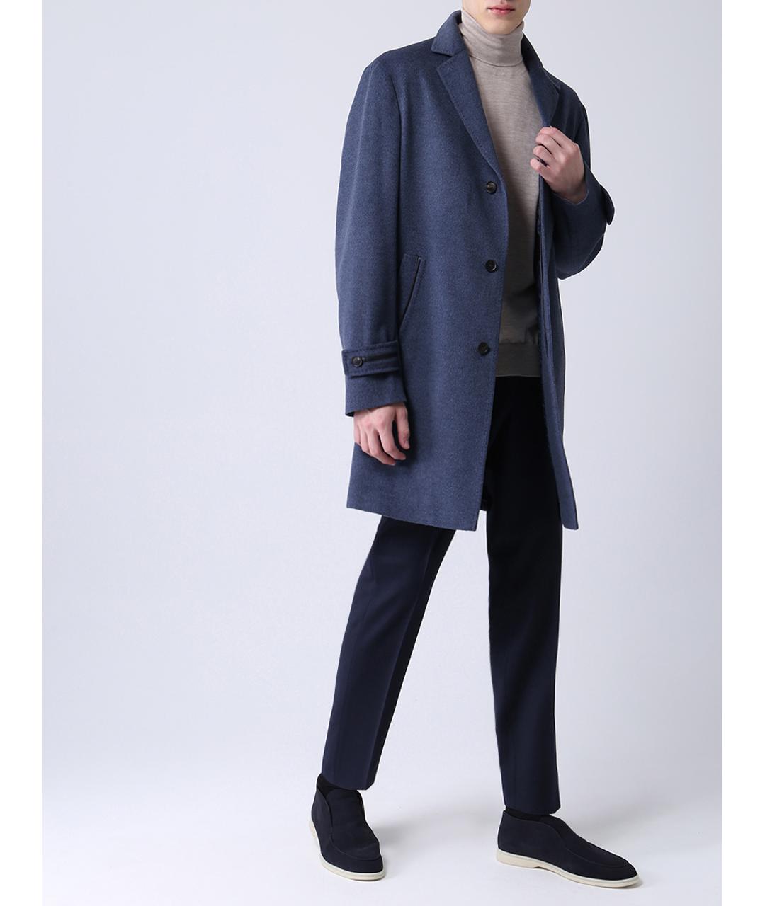 BRIONI Синее пальто, фото 2