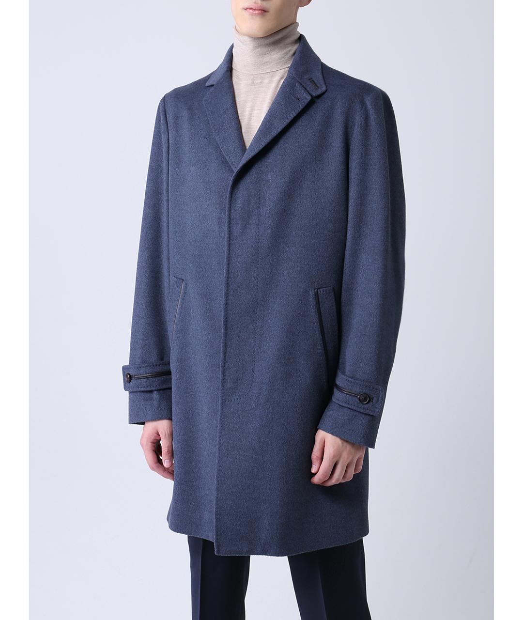 BRIONI Синее пальто, фото 4