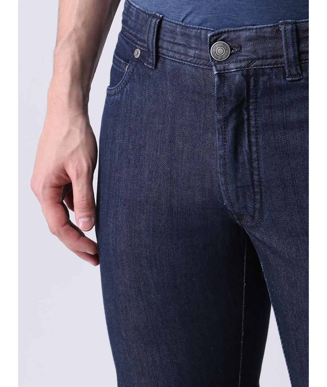 BRIONI Синие прямые джинсы, фото 5