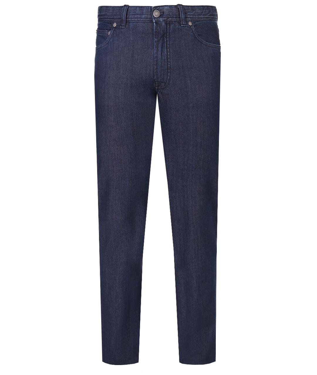 BRIONI Синие прямые джинсы, фото 1