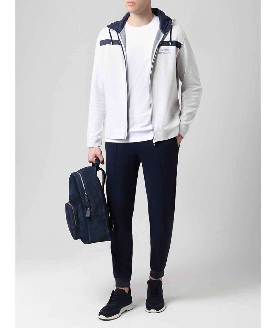 BRUNELLO CUCINELLI Синий спортивный костюм, фото 2