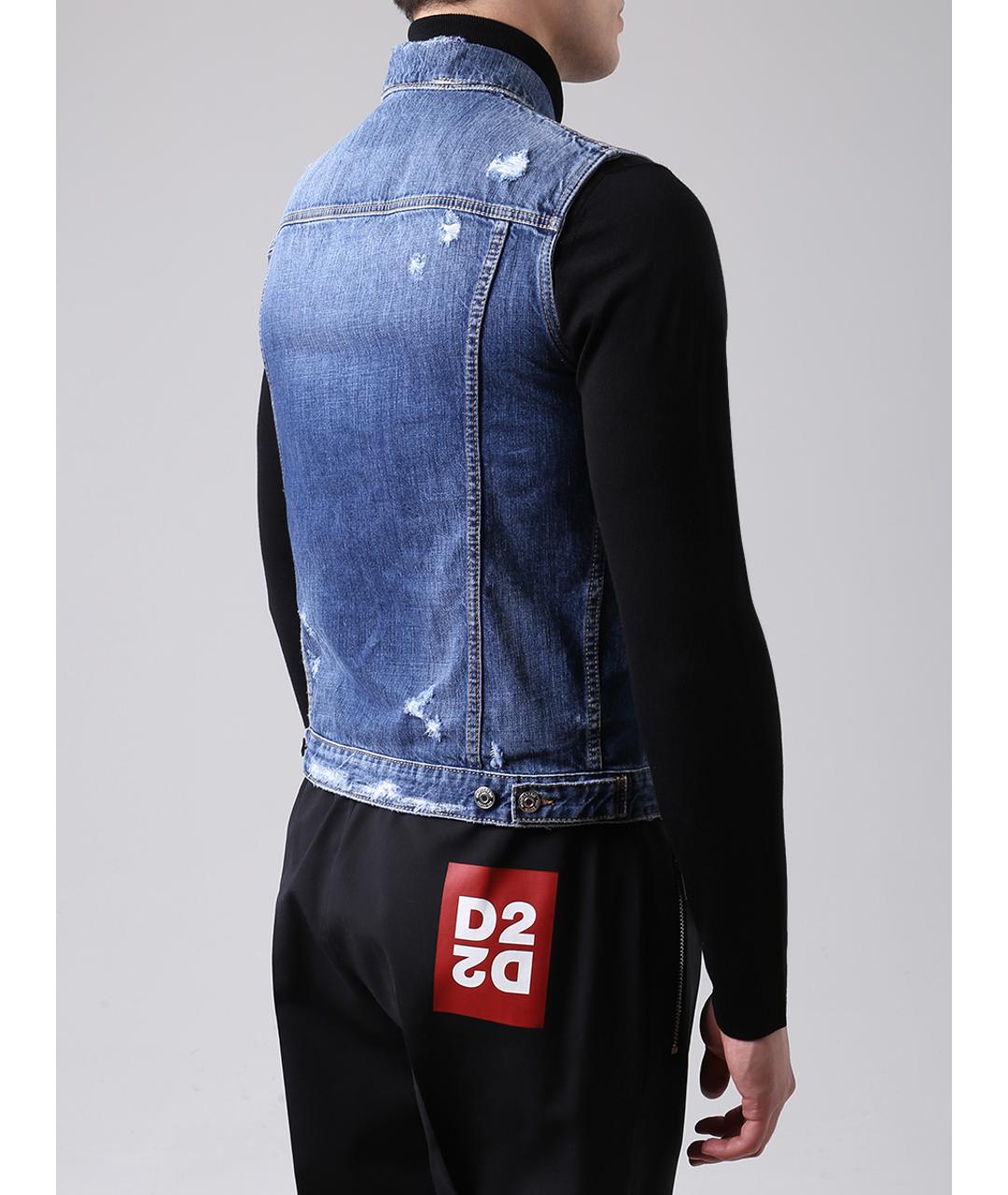 DSQUARED2 Синий жилет, фото 3