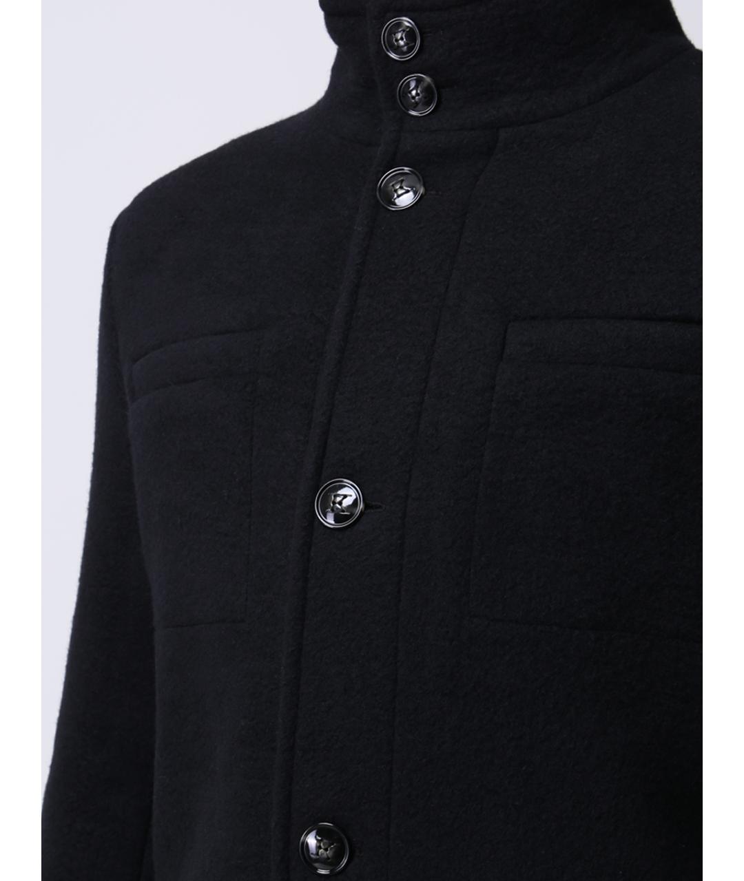 KITON Черное пальто, фото 5