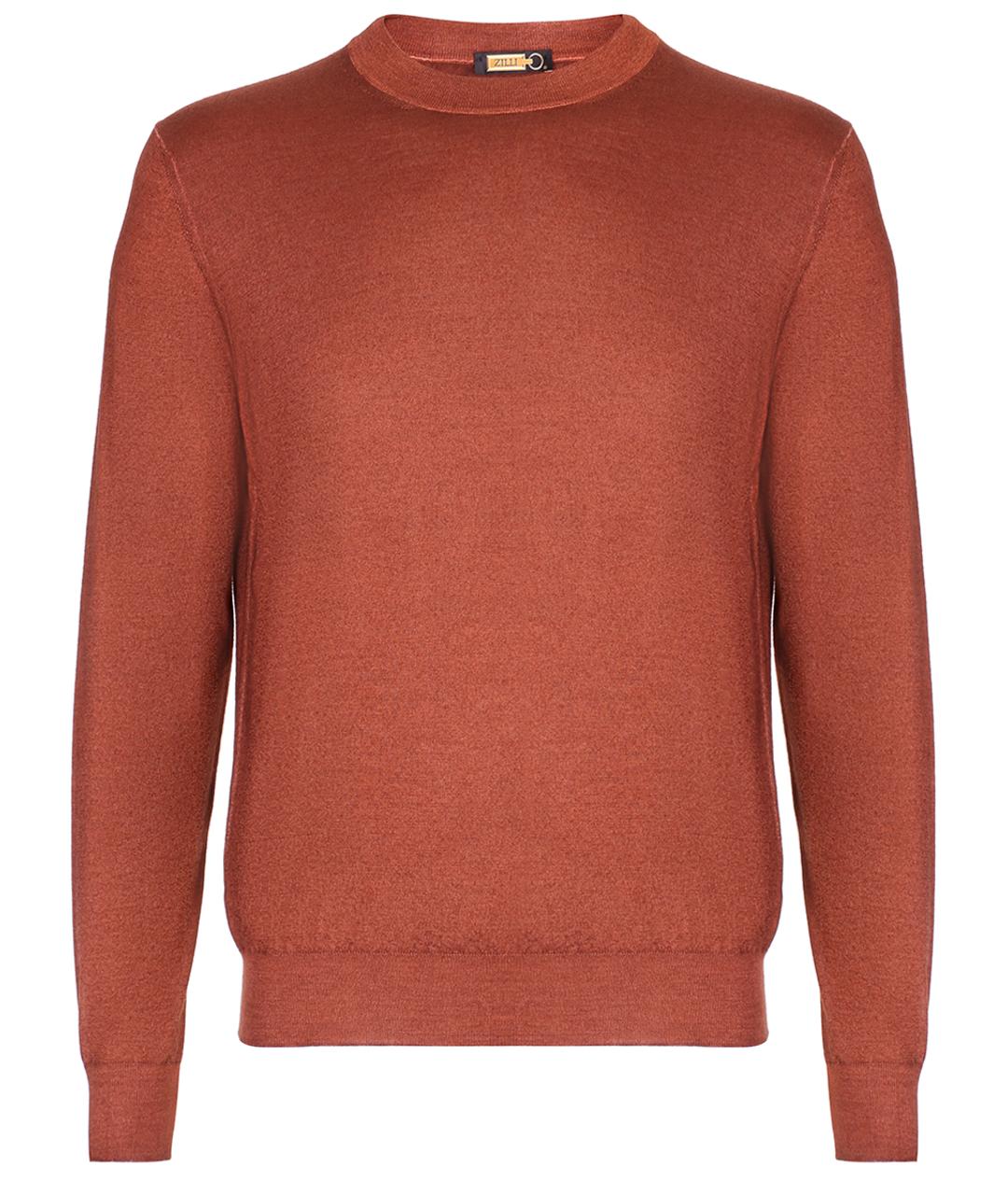 ZILLI Оранжевый джемпер / свитер, фото 1