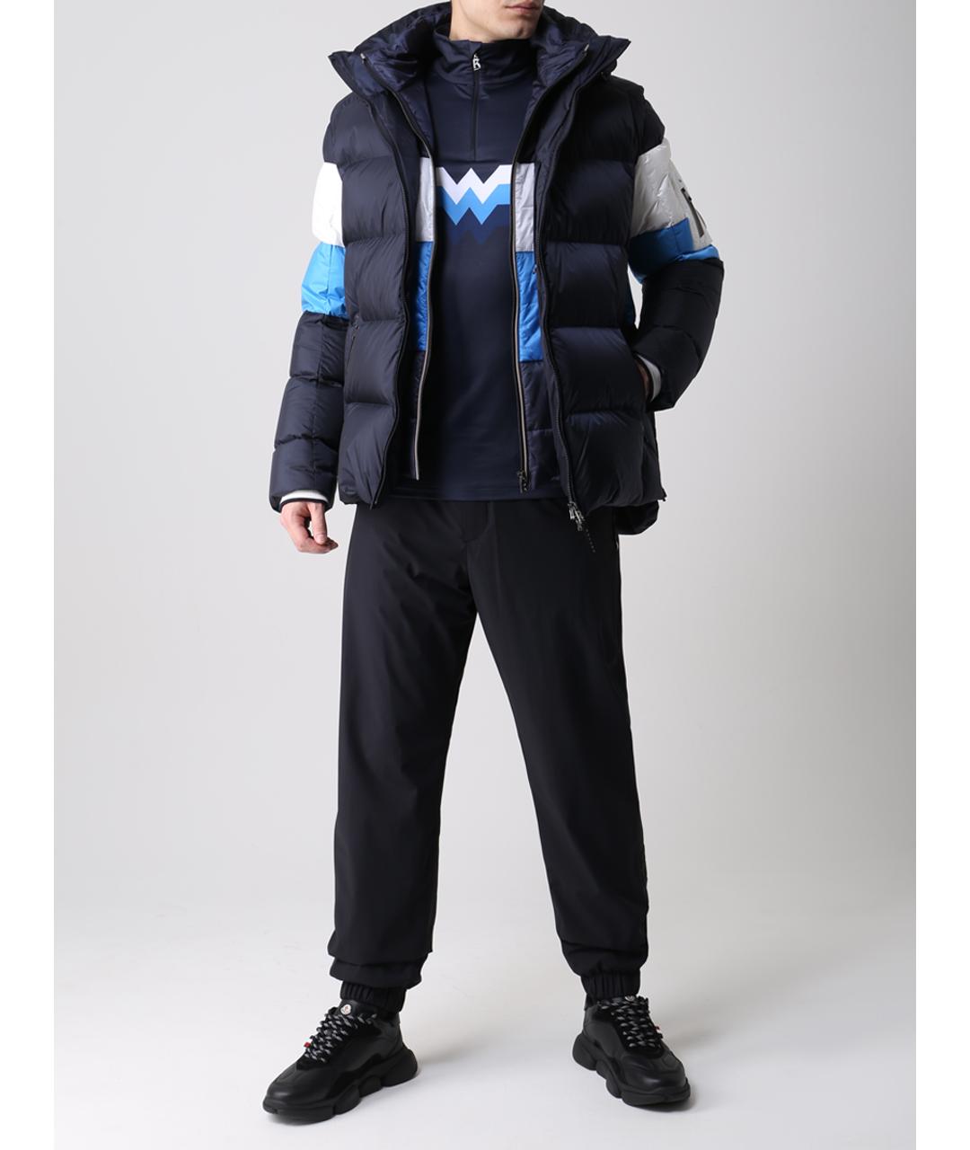 MONCLER Черные повседневные брюки, фото 2