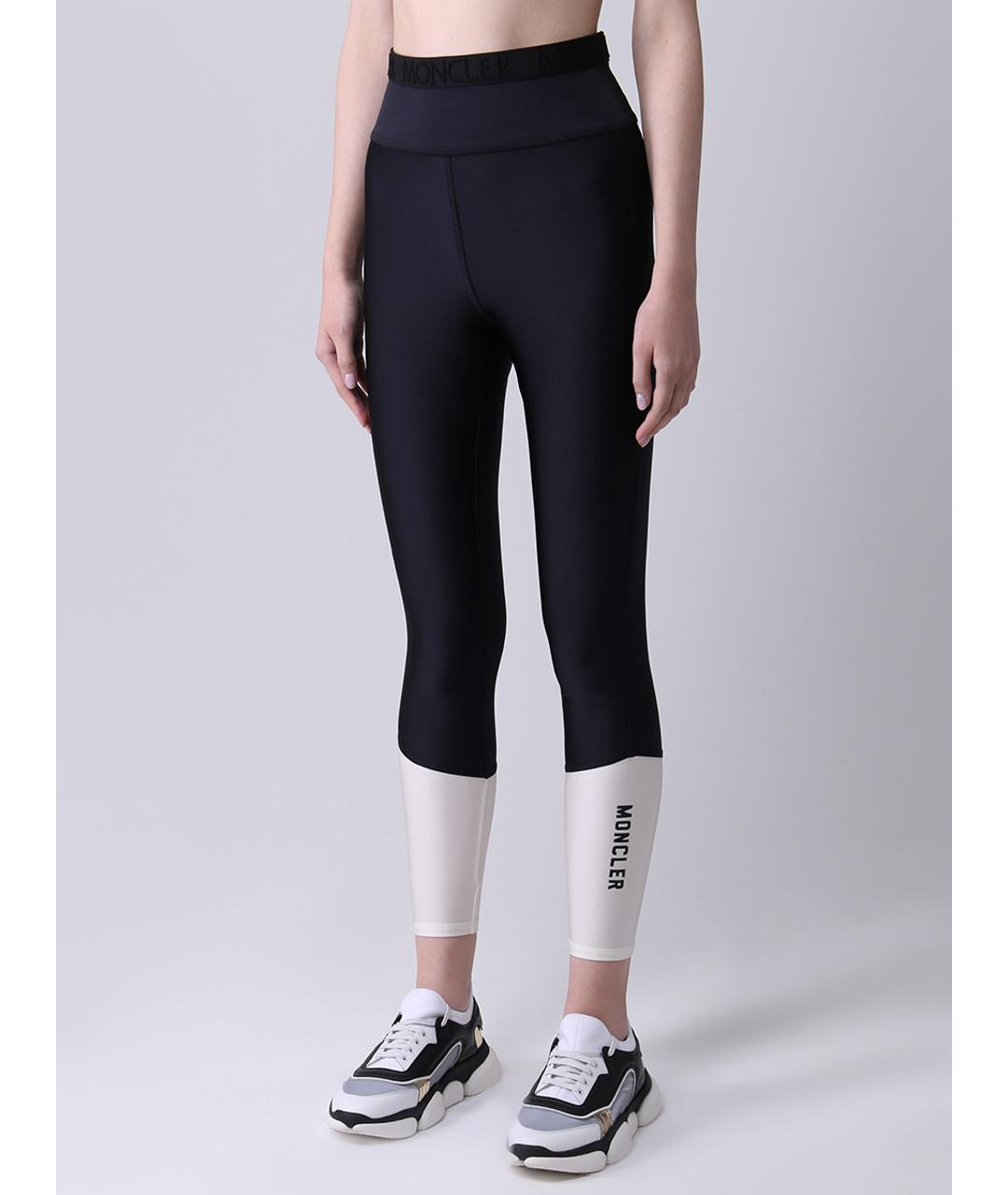 MONCLER Черные леггинсы и велосипедки, фото 4