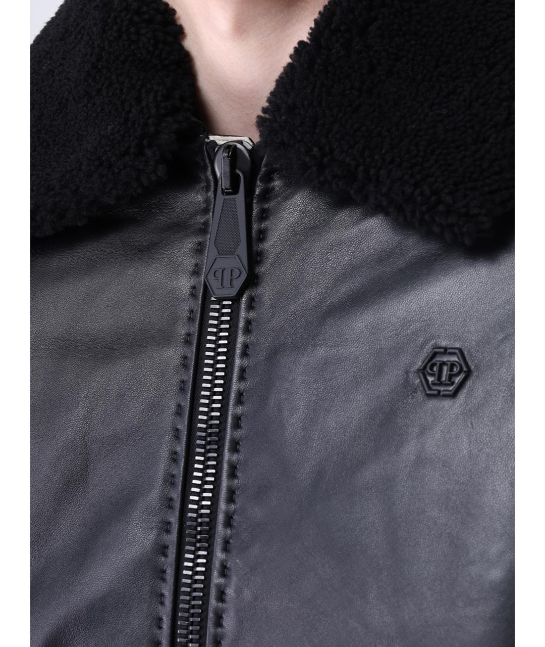 PHILIPP PLEIN Черный пуховик, фото 5