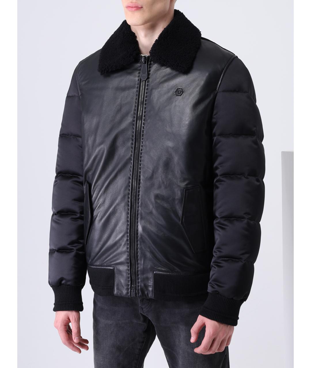 PHILIPP PLEIN Черный пуховик, фото 4
