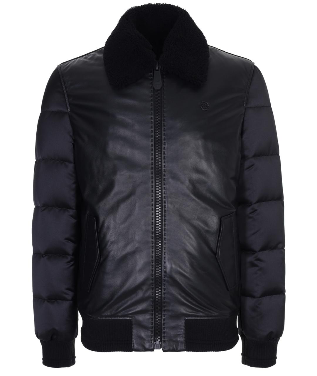 PHILIPP PLEIN Черный пуховик, фото 1
