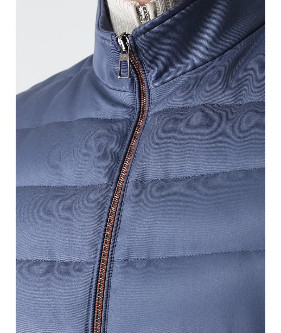 LORO PIANA Синий жилет, фото 5