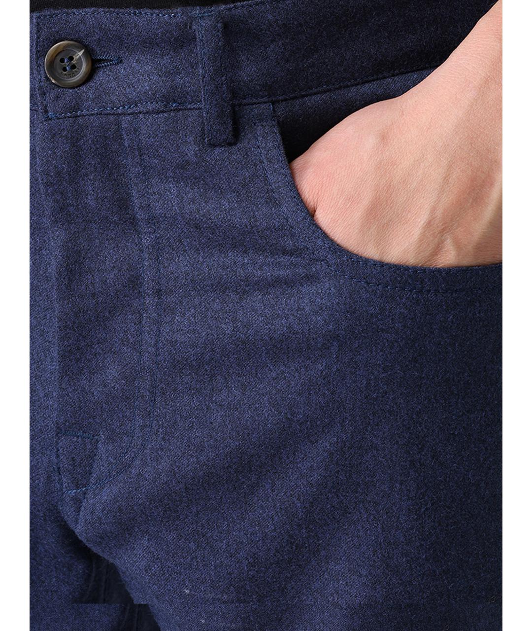 CANALI Синие прямые джинсы, фото 5