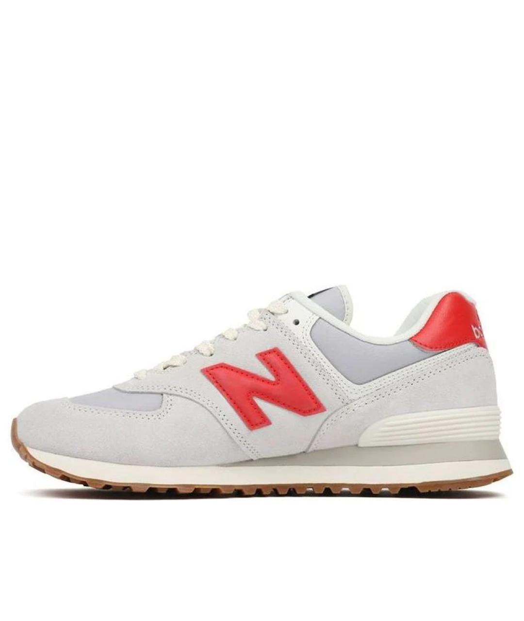 NEW BALANCE Бежевые замшевые кроссовки, фото 2
