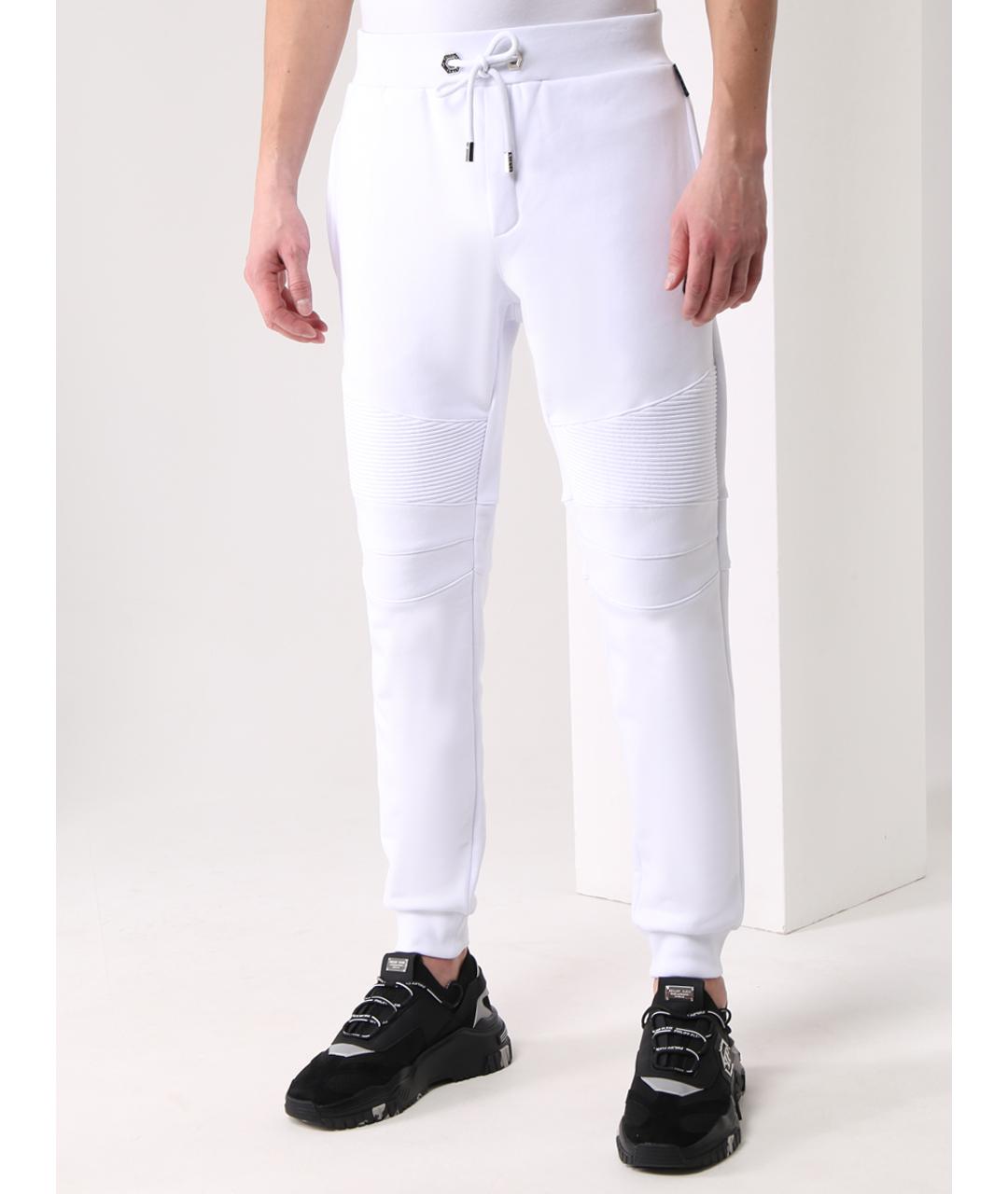 PHILIPP PLEIN Белые повседневные брюки, фото 4
