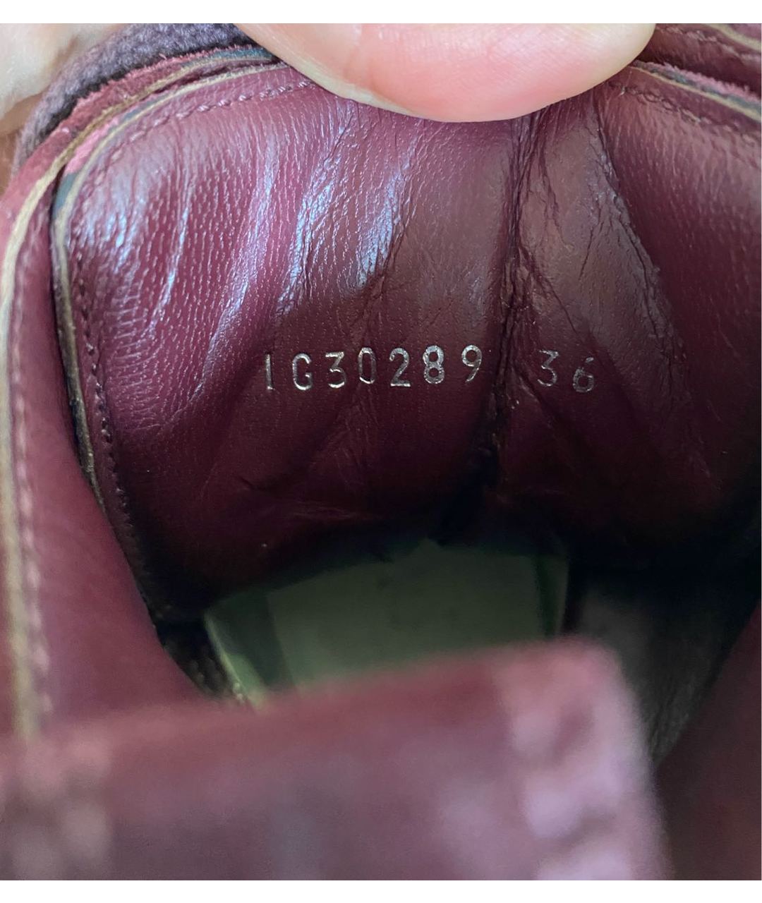 CHANEL PRE-OWNED Бордовые замшевые ботинки, фото 7