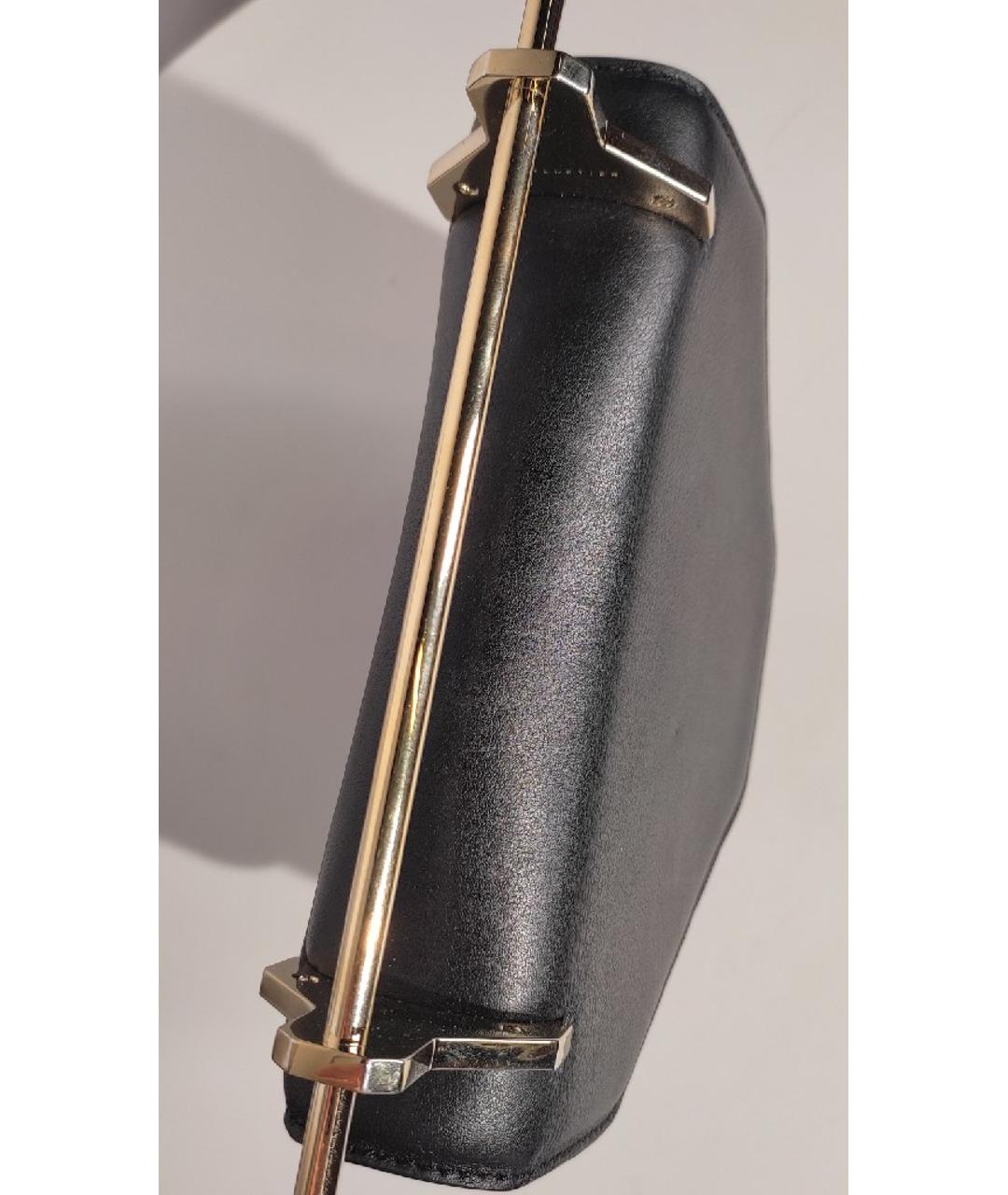 M2MALLETIER Черная кожаная сумка с короткими ручками, фото 4