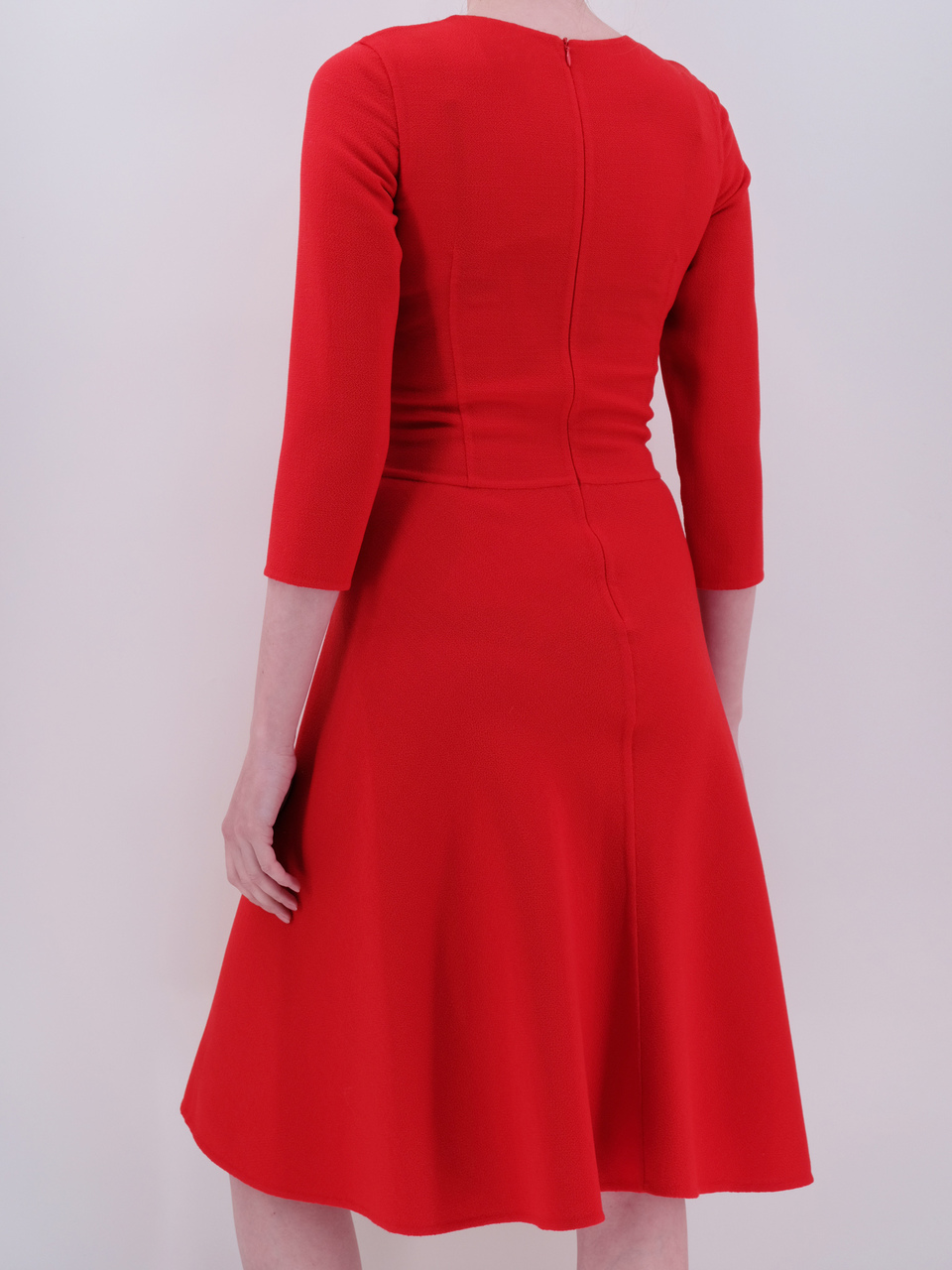 ERMANNO SCERVINO Красное шерстяное повседневное платье, фото 3
