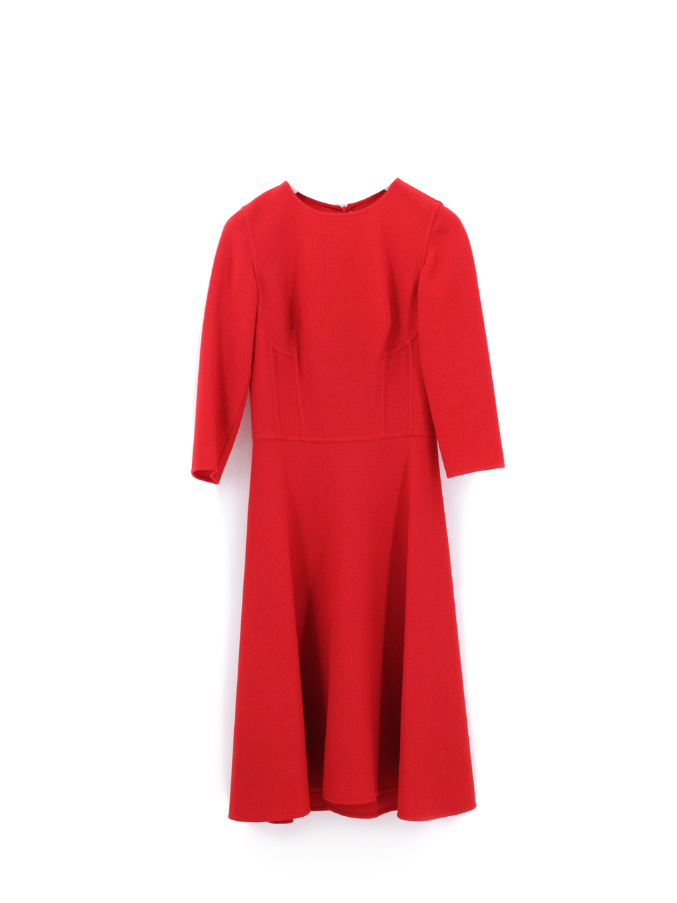 ERMANNO SCERVINO Красное шерстяное повседневное платье, фото 1